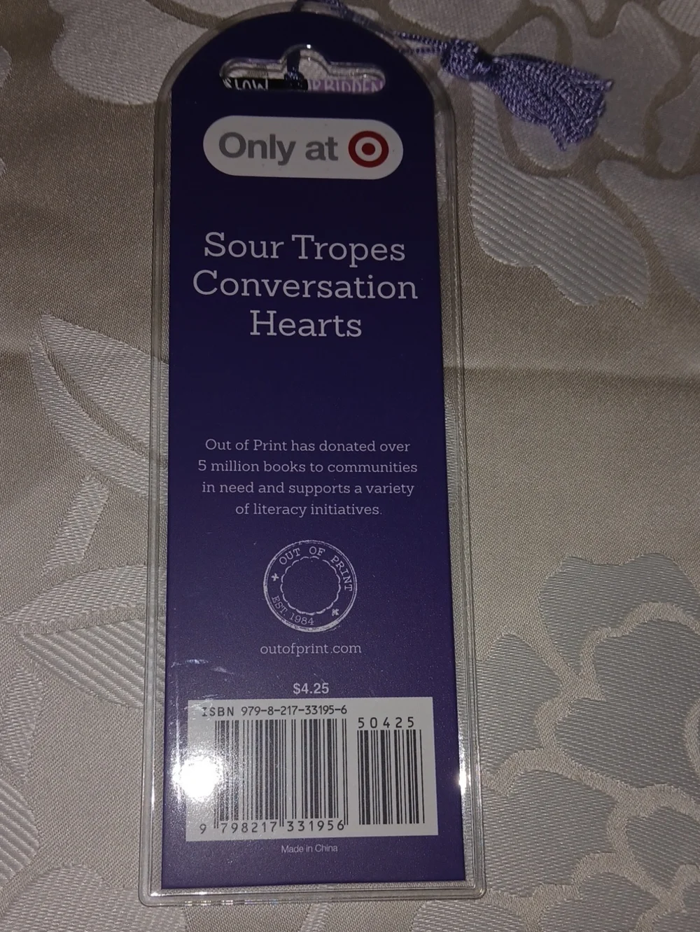 Out of Print Purple and Black Dark Romance  Sticker and Bookmark Set